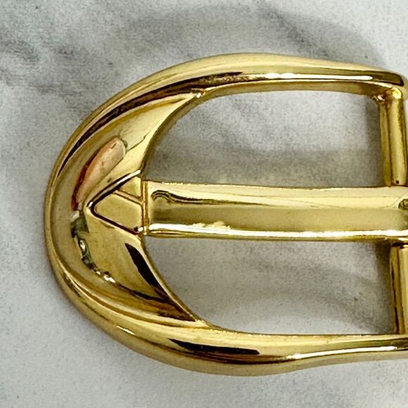 Liz Claiborne Vintage 1995 Gold Tone Simple Basic Belt Buckle - Picture 5 of 9